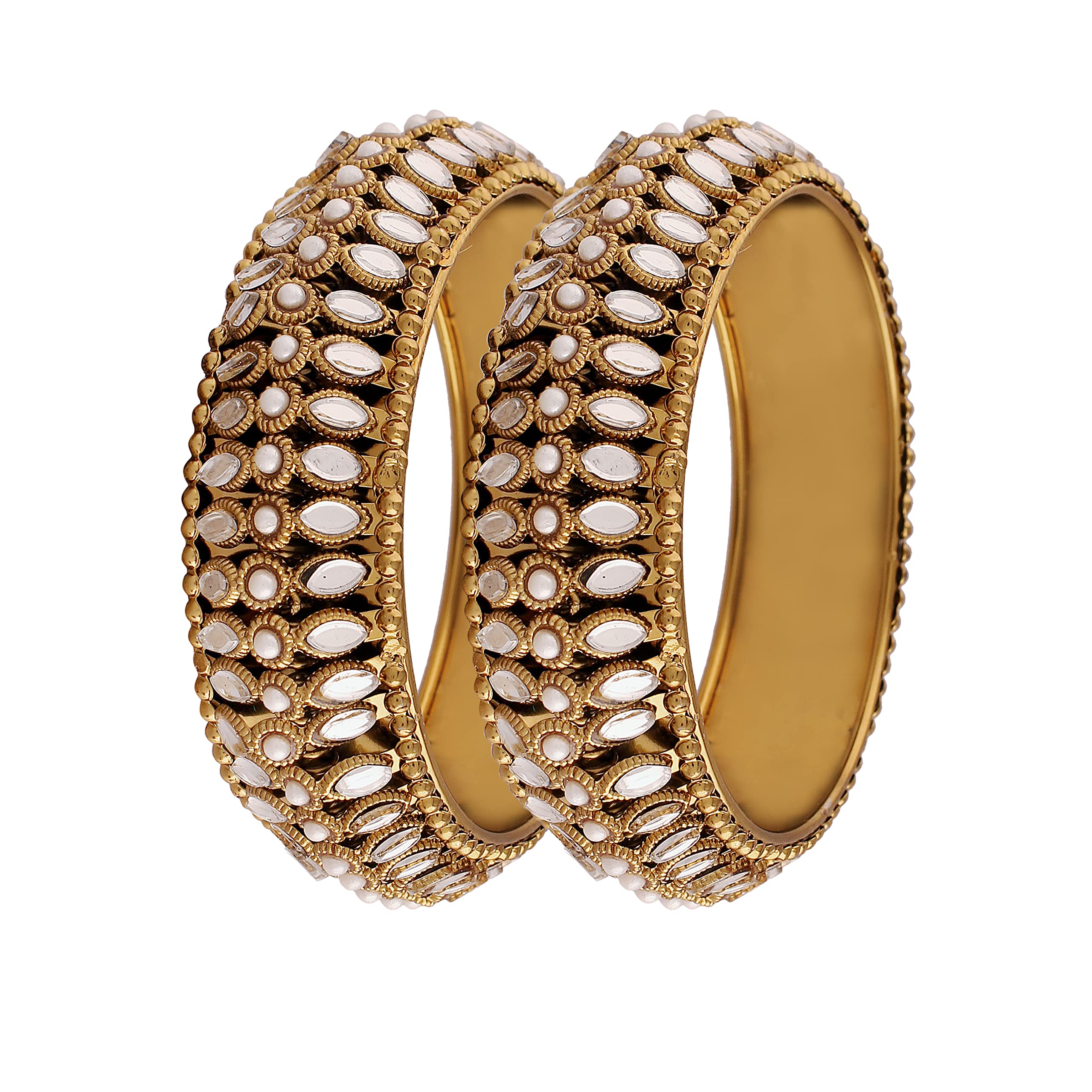 See full amazon price history chart for I Jewels 18k Gold Plated Light Weight Traditional Stylish Pearl Kundan Studded Kada Bangles for Women (Pack of 2) (ADB428FL-c) I Jewels 18k Gold Plated Light Weight Traditional Stylish Pearl Kundan Studded Kada Bangles for Women (Pack of 2) (ADB428FL-c) (B09T3LSWJ9) Amazon Price History, Amazon Price Tracker