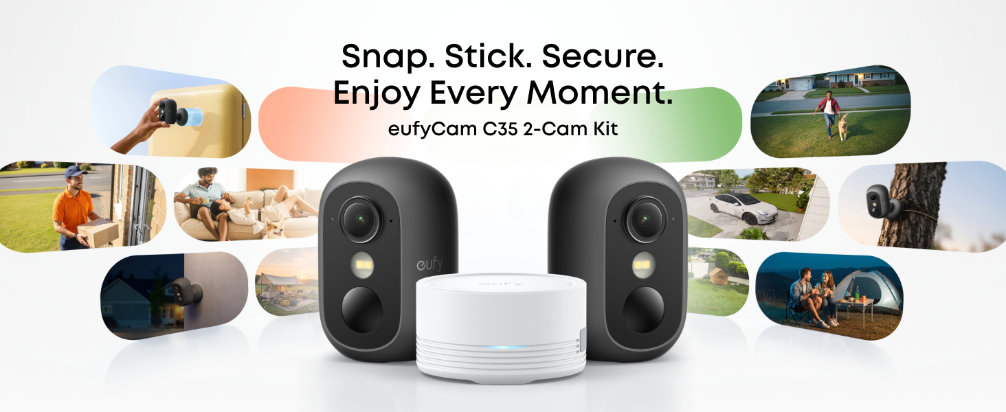 Amazon.com : eufy Security eufyCam C35 2-Cam Kit, Wireless