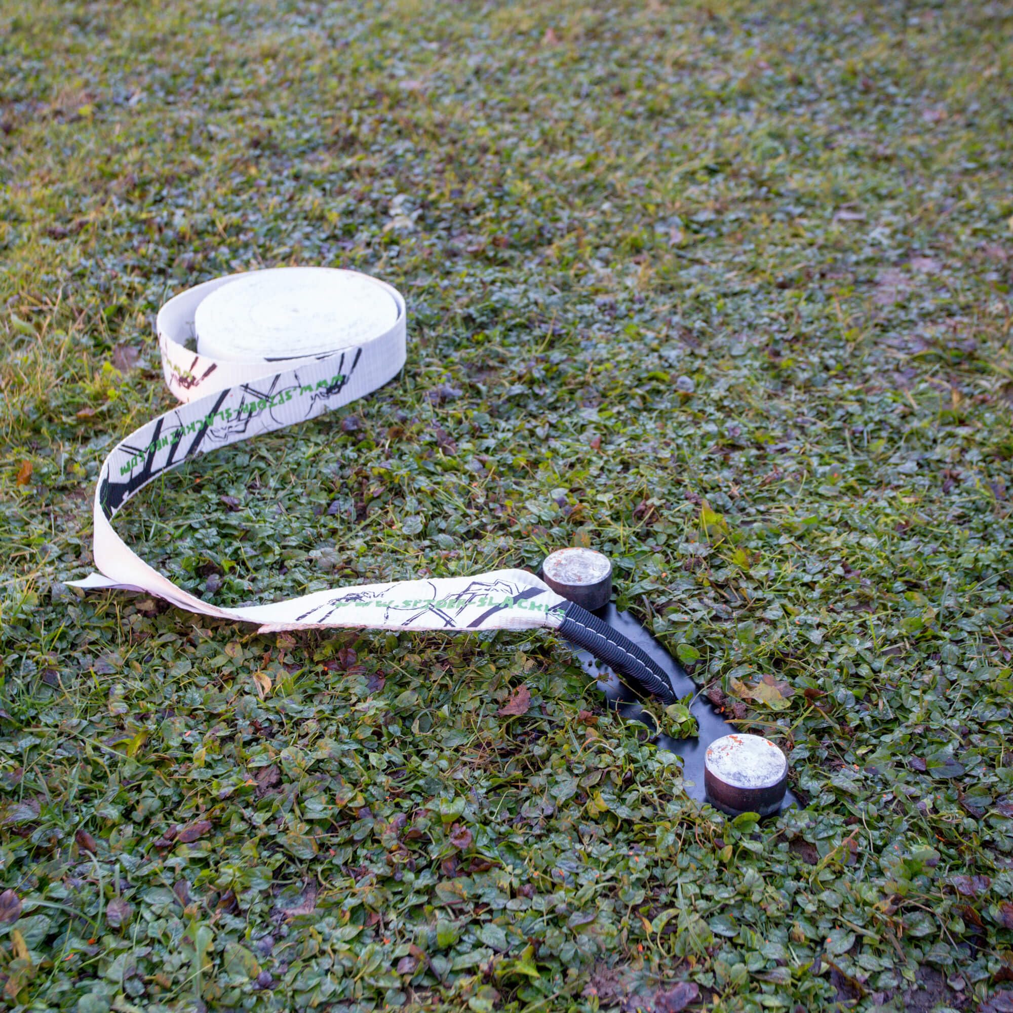 SPIDER SLACKLINE SOS01 - Slacklines Outdoor kit - Deux chevalets avec Trois Réglages de Hauteur 30-50 - 70 cm - Fabriqué en Italie - Slackline Non Inclus – pour Les Slackliners Debutant