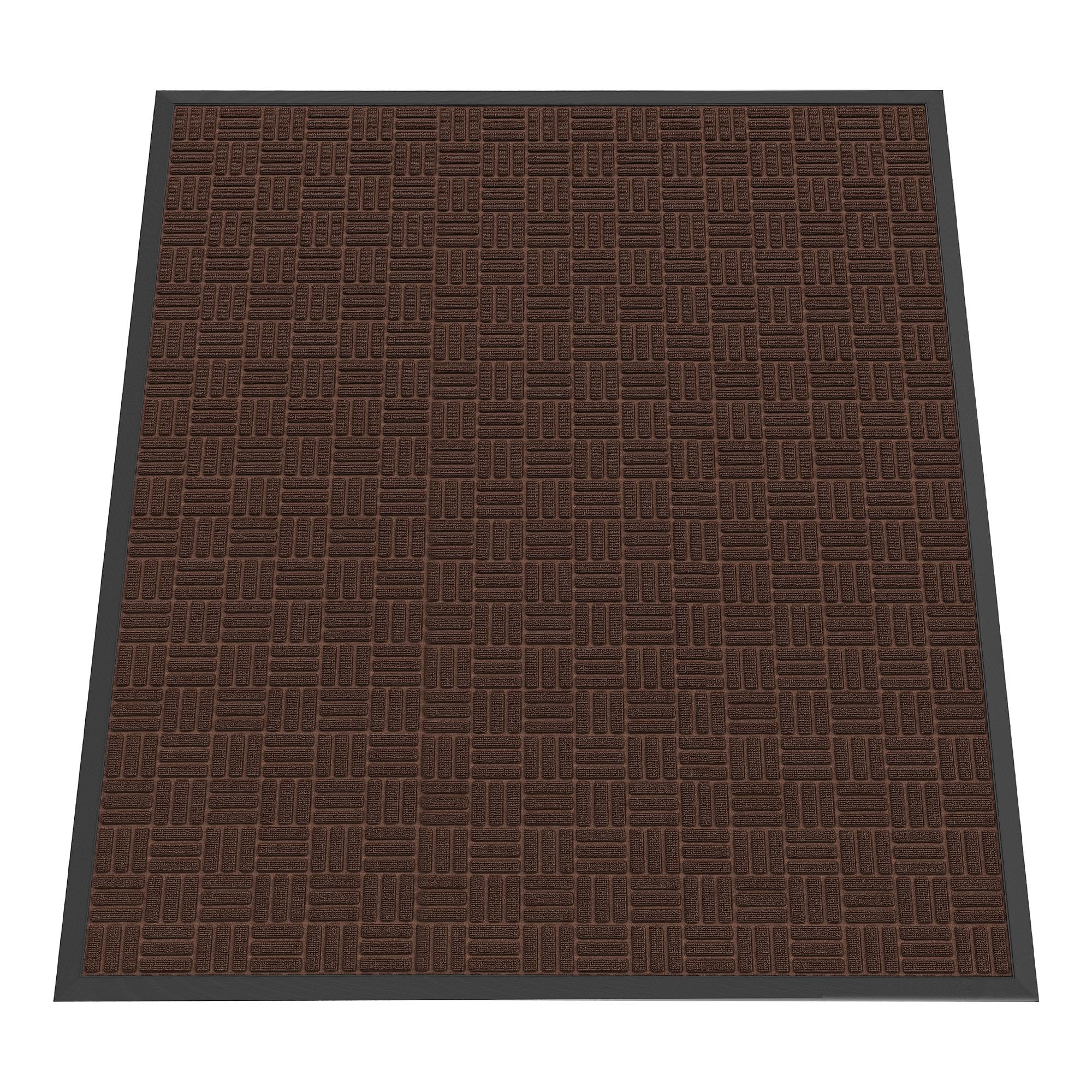 Black Doormat - 5'x3' Indoor Outdoor Entry Mat -12