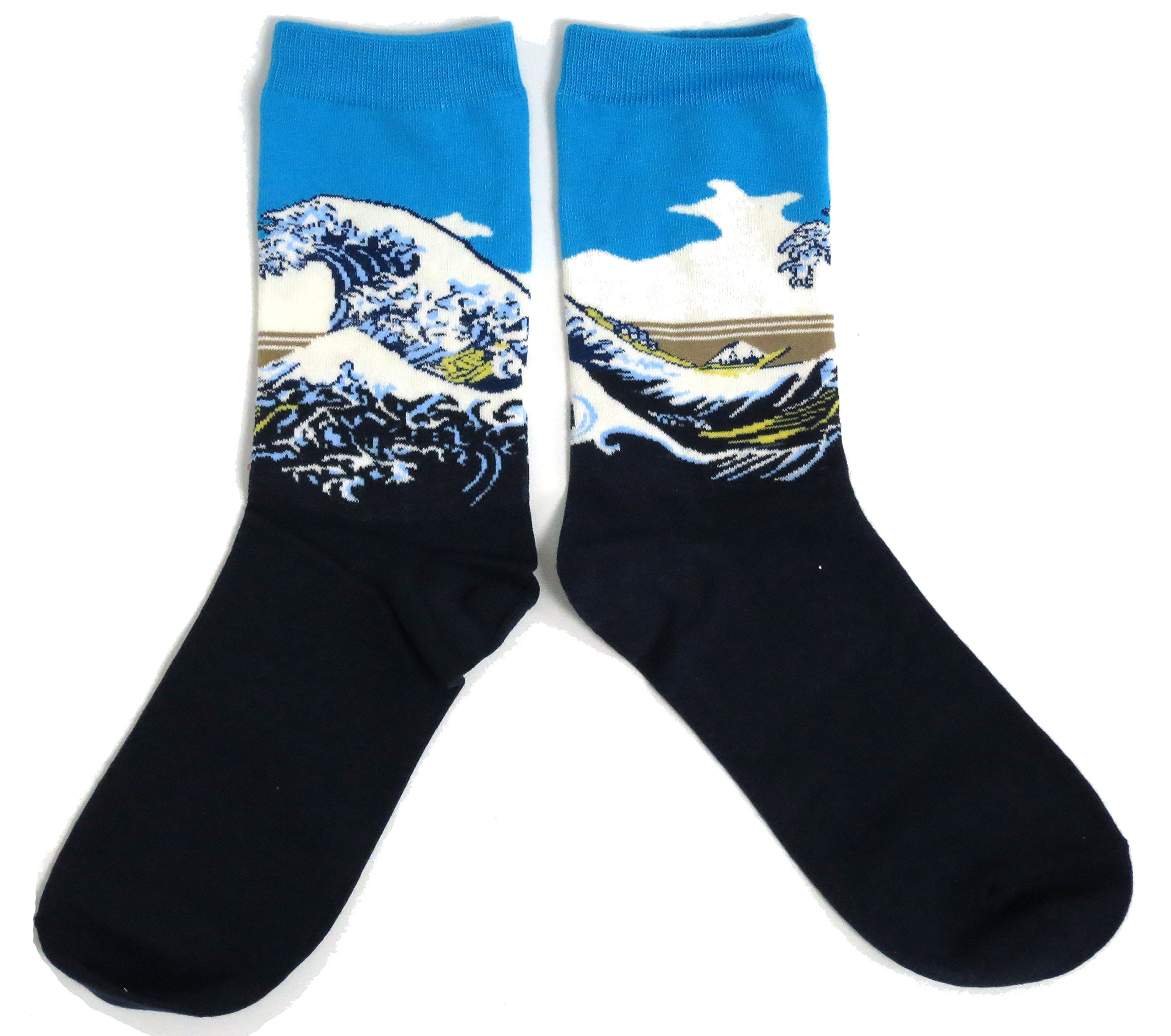 Sock Shack Ladies The Great Wave Off Kanagawa Hokusai Sea Surf Socks One Size Fits All