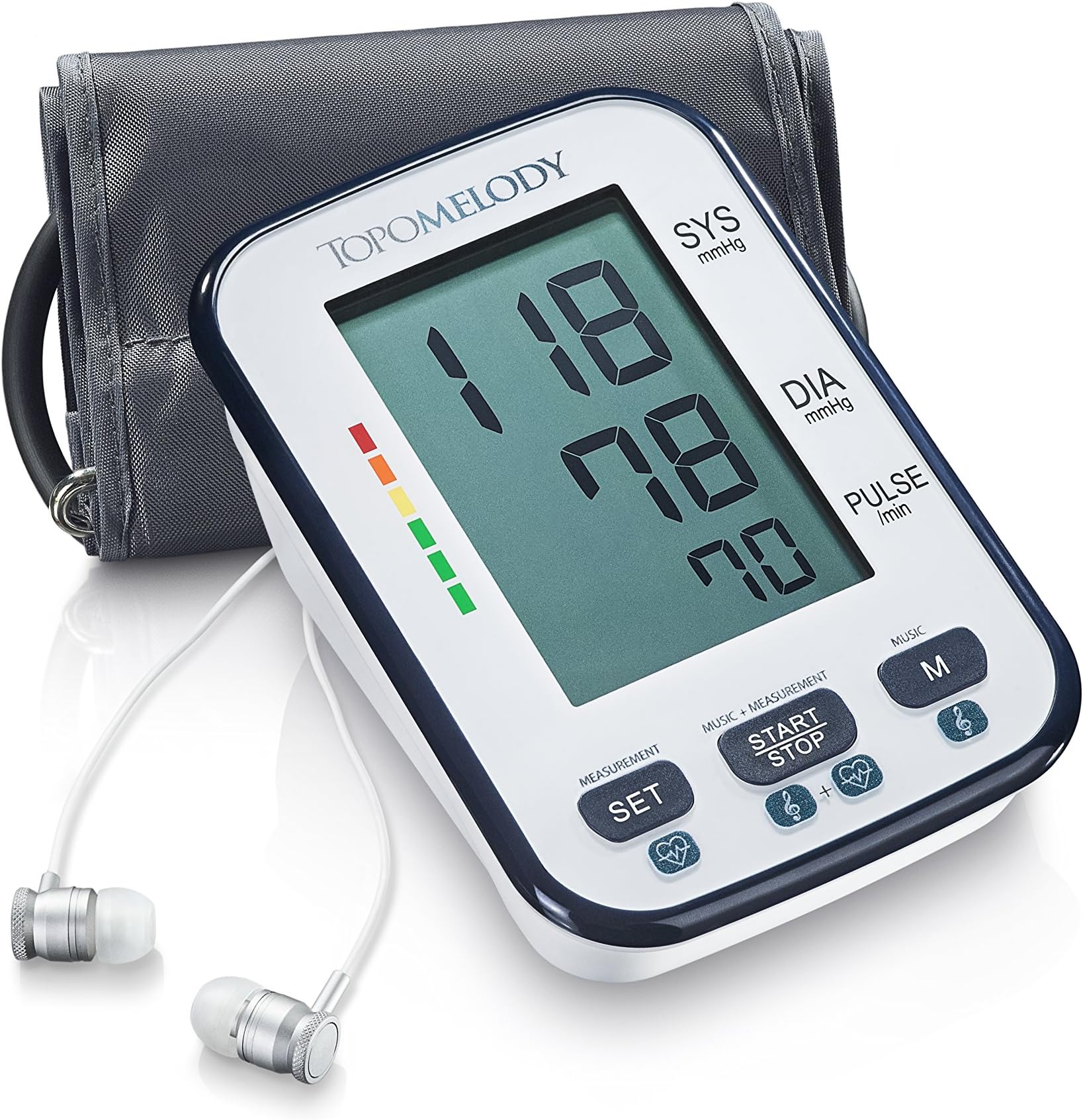 2 in 1 Blood Pressure Monitor with Cardio Sound-Therapy- Most Accurate Measurement & lowering Blood Pressure Same time (BPMT tech.) + Free Bonus 4 Week Blood Pressure Naturally Reduction Program.