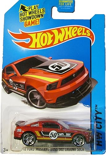 Mattel 2014 Hot Wheels Hw City - Ford Mustang Boss 302 Laguna Seca '12 - Rojo