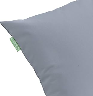 Gardenista Cojín de Muebles para Jardín | Cojines Silla Jardin | Relleno de Miga de Espuma para Uso Externo | Resistente al Agua | 45 x 45 cm | Paquete de 4 (Gris)