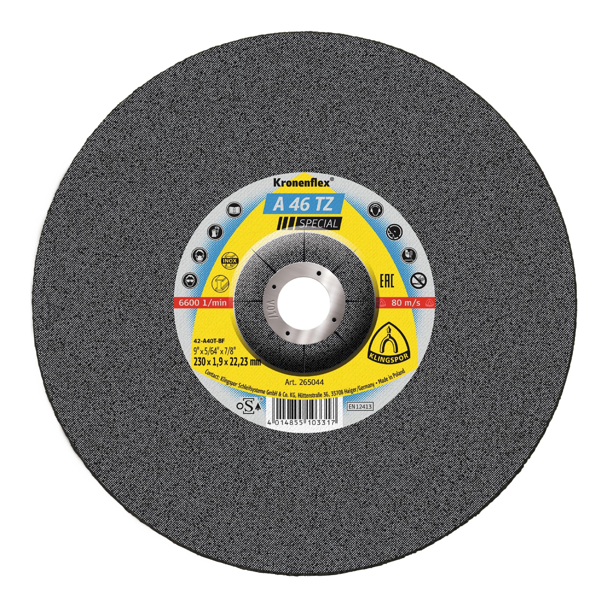 A 24 R 13754 tarcza tnąca 100 x 2,5 x 16 mm (1 sztuka), 265044