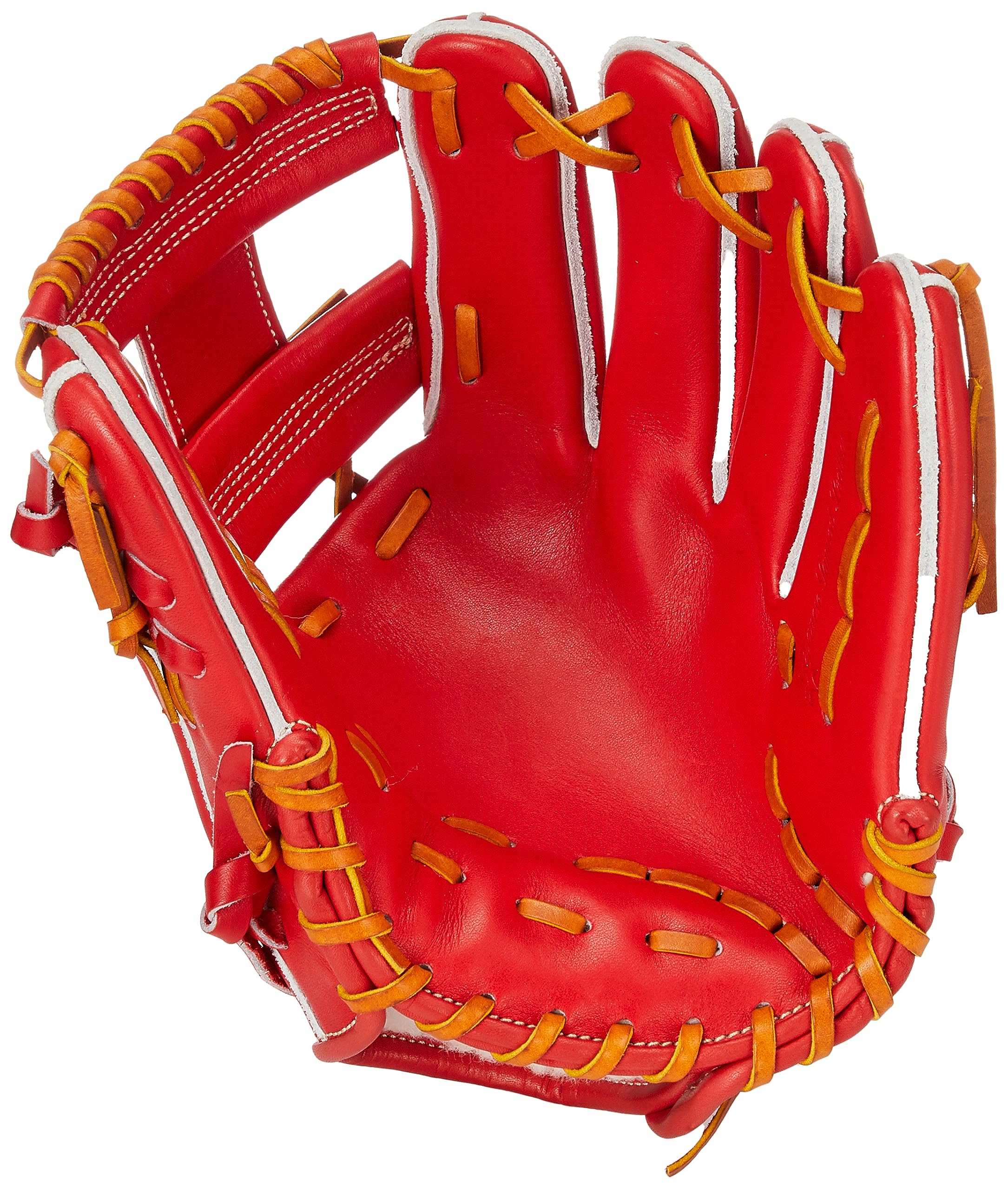 ZETT BPROGP46 Hard Baseball Glove Pro Status, for Second Short, Kenta Imamiya Player Type, Right Throw, Deep Orange x Oak Brown