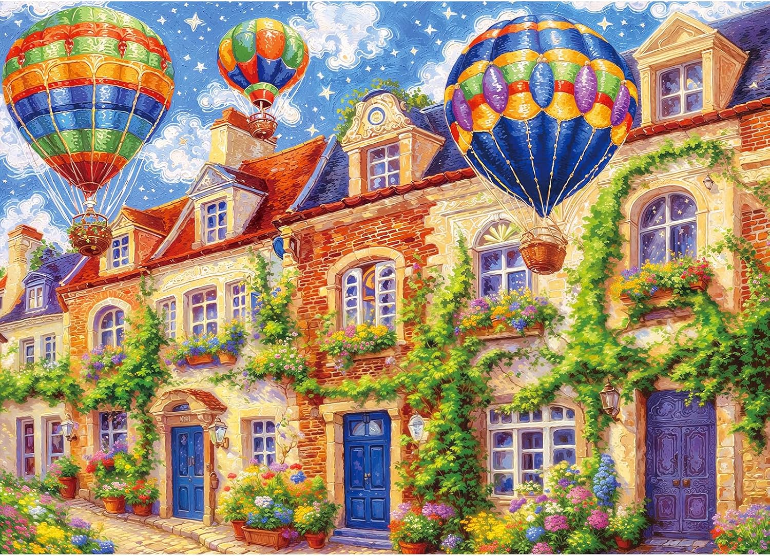 Puzzles for Adults 1000 Pieces. Gifts for Women.Theme:Hot Air Balloon