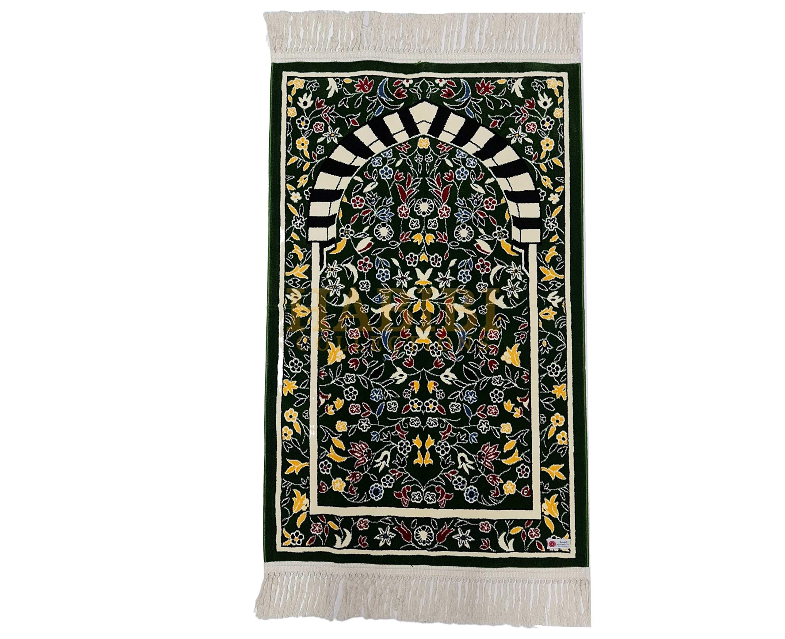 Janamaz Musallah Tapis de prière/mur épais Motif floral 1100–1300 g