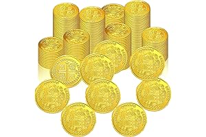 100 PCS Plastic Pirate Coins: Your Perfect Treasure Trove for Adventure-Filled Play!