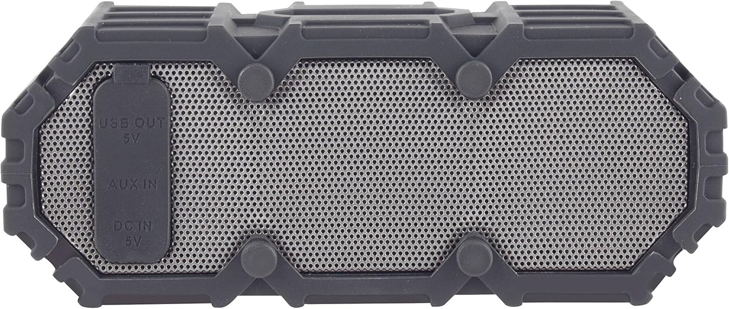 Side view of Altec Lansing IMW478s speaker showing USB, AUX, and DC IN ports