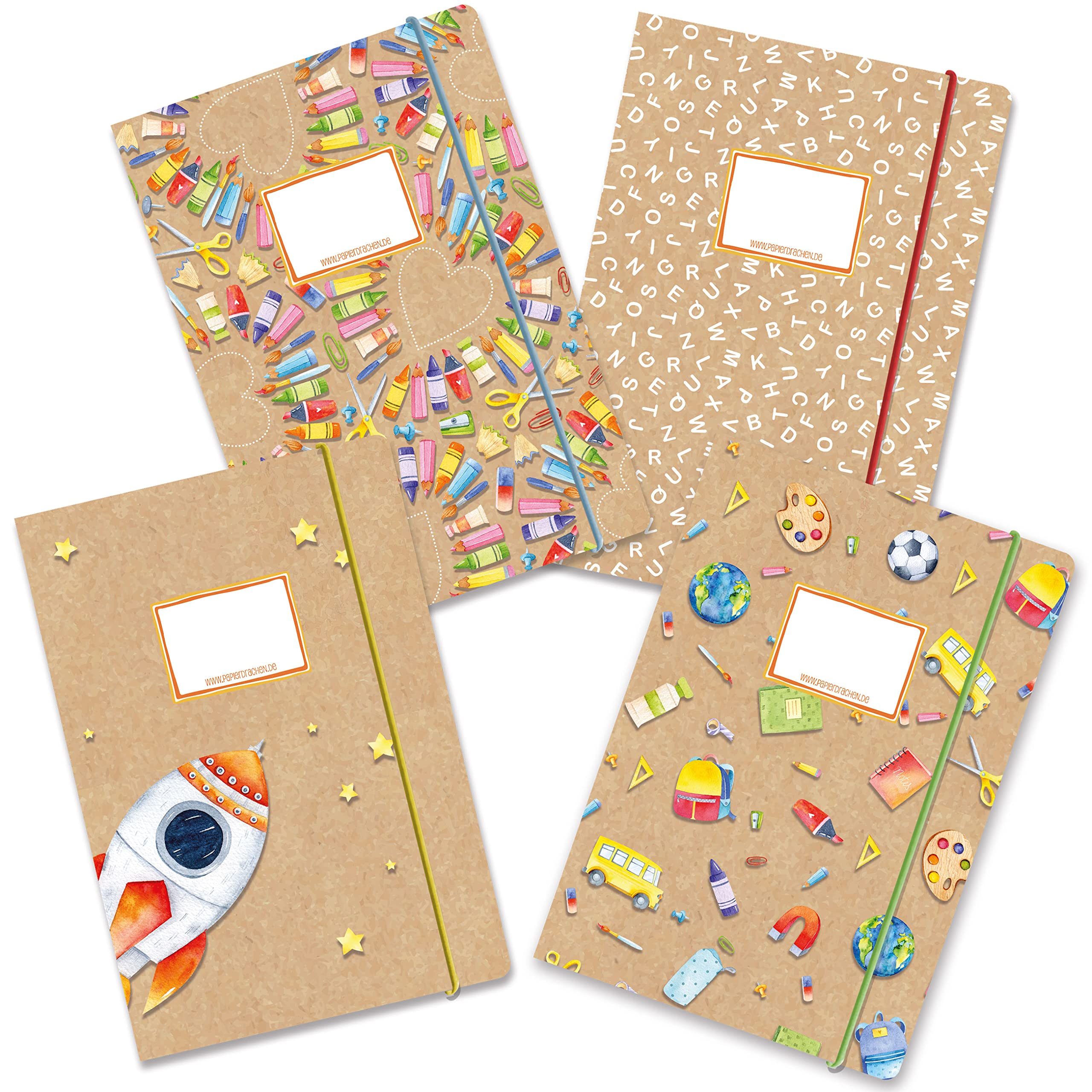Papierdrachen Schulmappe 2er Set DIN A4