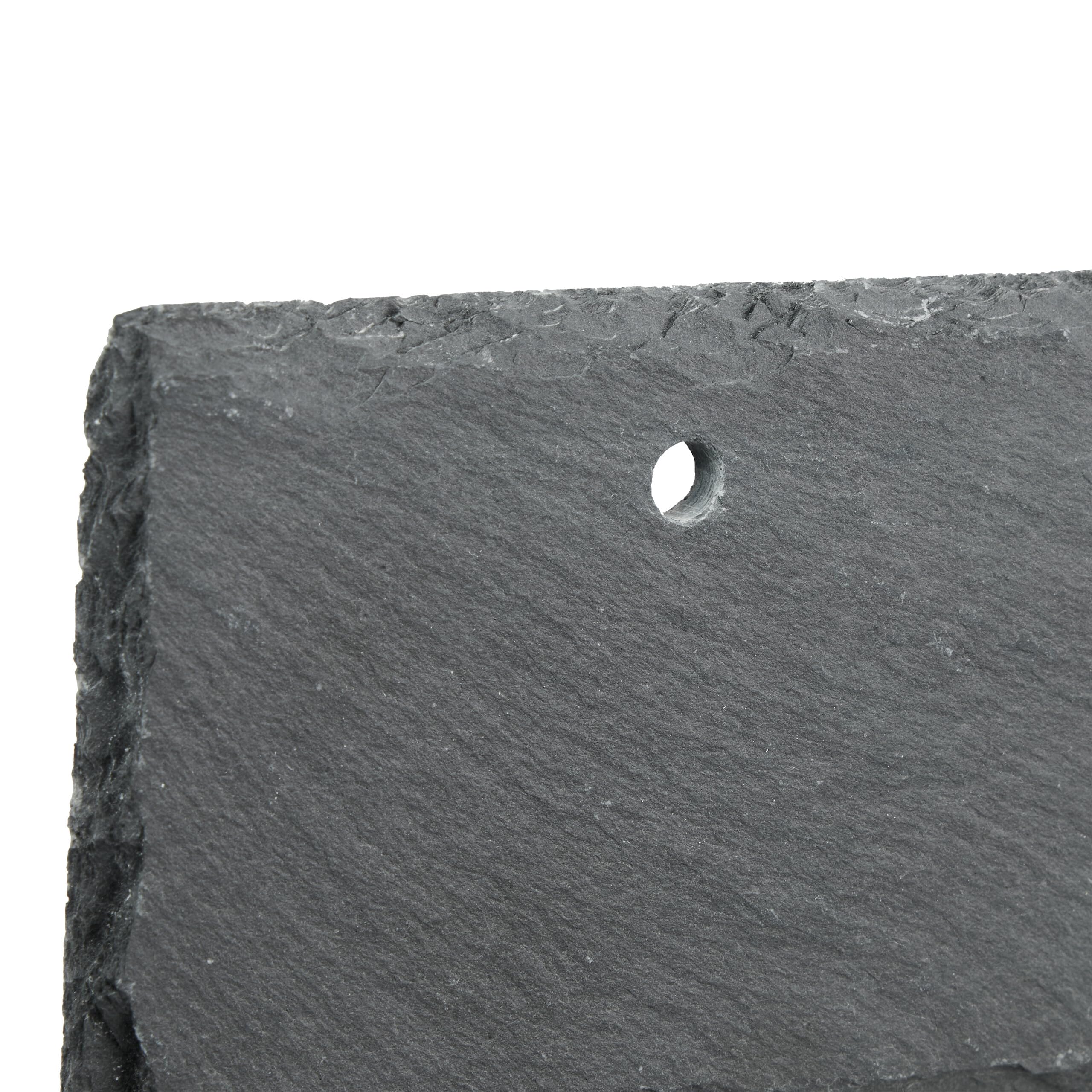 Relaxdays Écriteaux en Ardoise, Lot de 10, Petites pancartes à accrocher, pour Le Jardin, étiquettes, Anthracite
