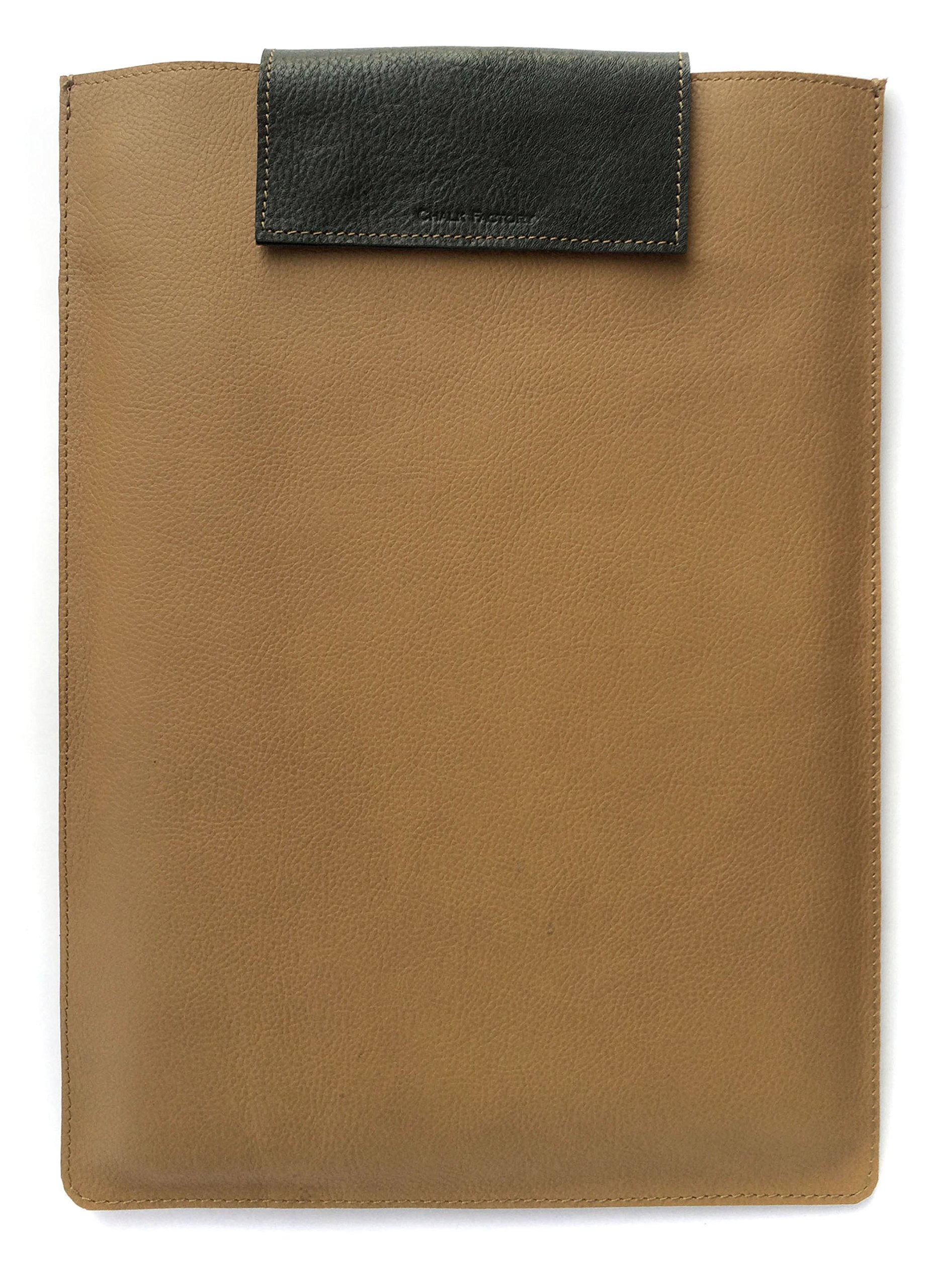 Chalk Factory Minimalistic Genuine Leather Sleeve for HP Elite Book 2560P/4GB/i5-2540/320GB/12.5/Windows 7pro Laptop #BRLYTHR (TAN)