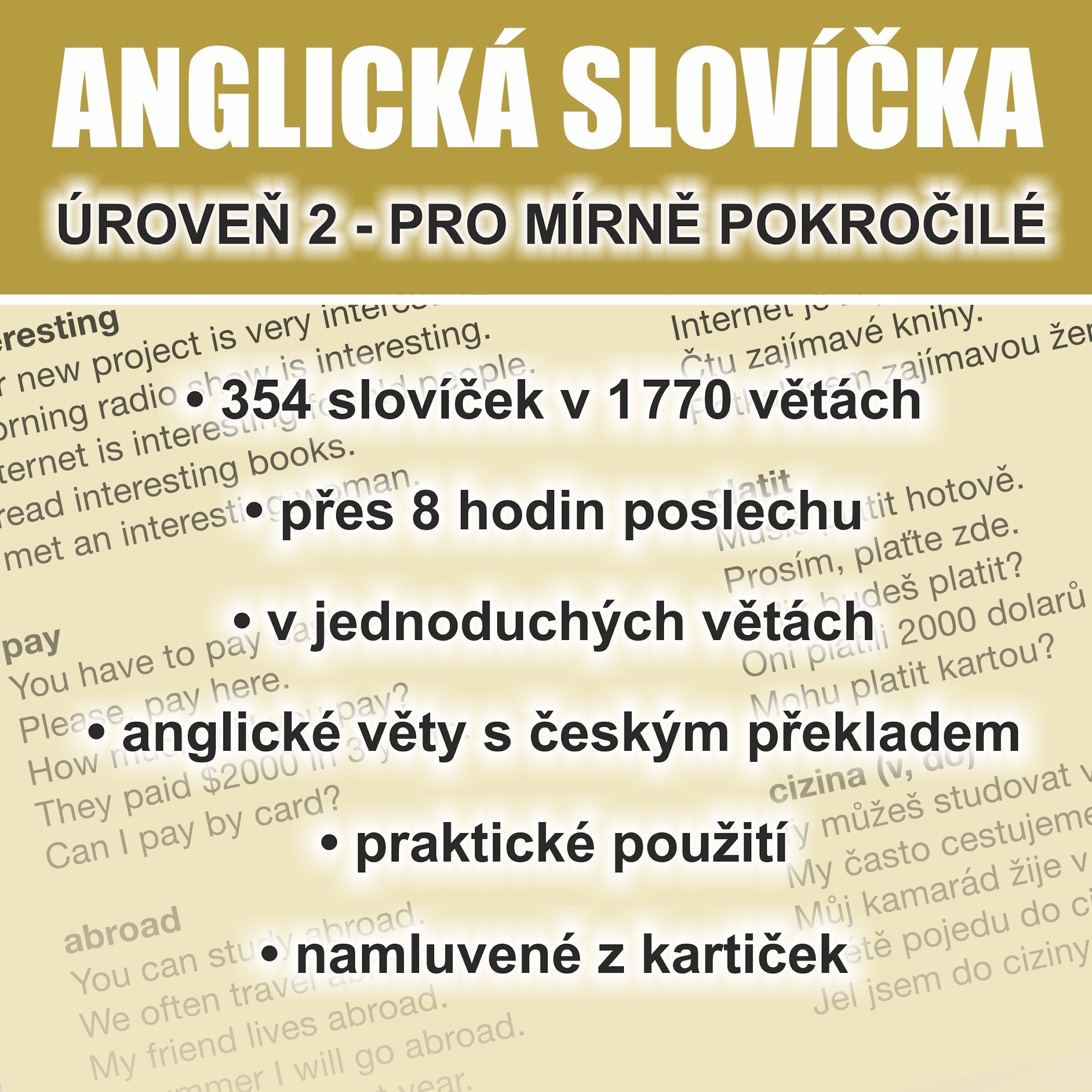 Anglická slovícka - úroven 2 pro mírne pokrocilé