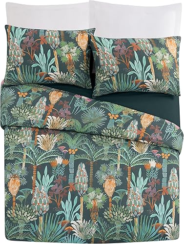 Miniatura 7 de Justina Blakeney Jardin - Juego de funda de edredón, color verde