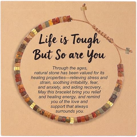 Bracelets Inspirational Gifts for Women Get Well Gifts Crystals and Healing Stones ...