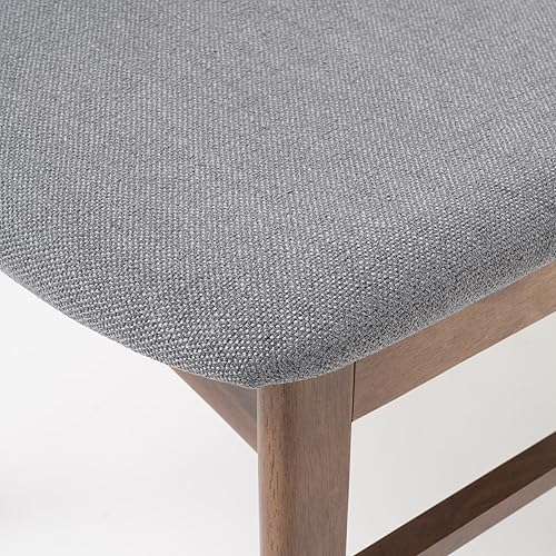 Miniatura 8 de Christopher Knight Home Lucious - Sillas de comedor con acabado de nogaltela, juego de 2 piezas, color gris oscuro