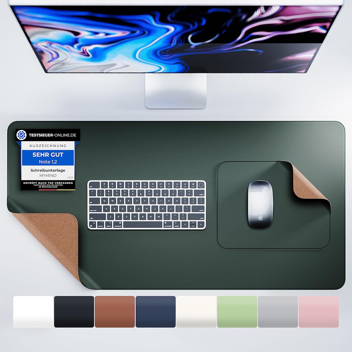 MYMIND® Desk Mat [Set of 2] 80 x 40 cm Premium Quality with Extra