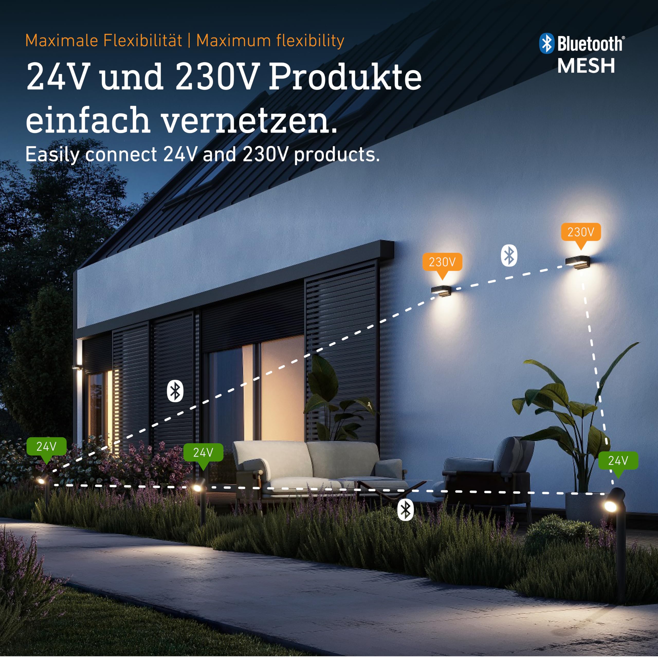 Steinel Sphera C LED-Kugelleuchte 24V Ø400mm IP65 App-Steuerung Helligkeitssensor
