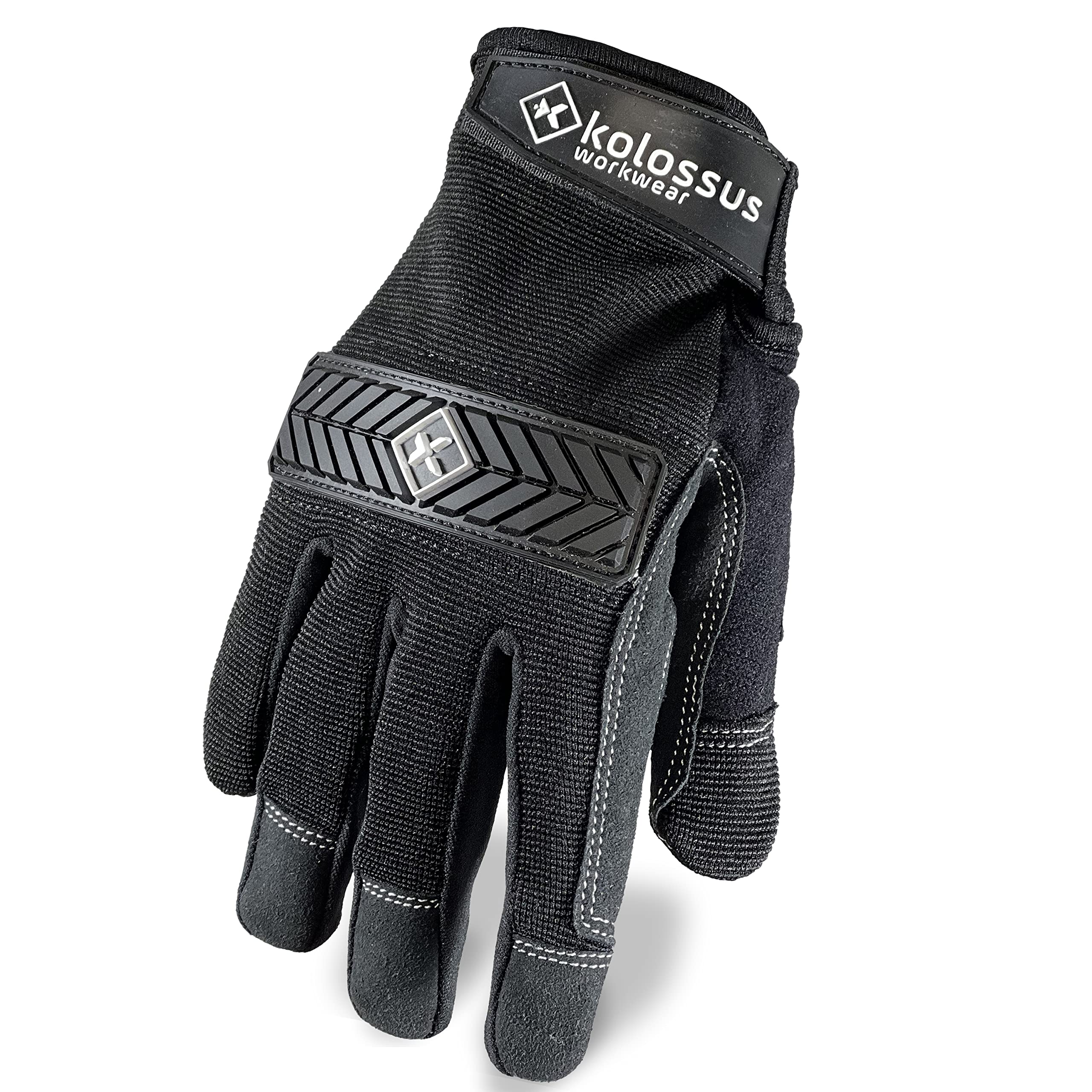 ZCYINGQ Men's Leather Work Gloves, 3-pack, X Large.