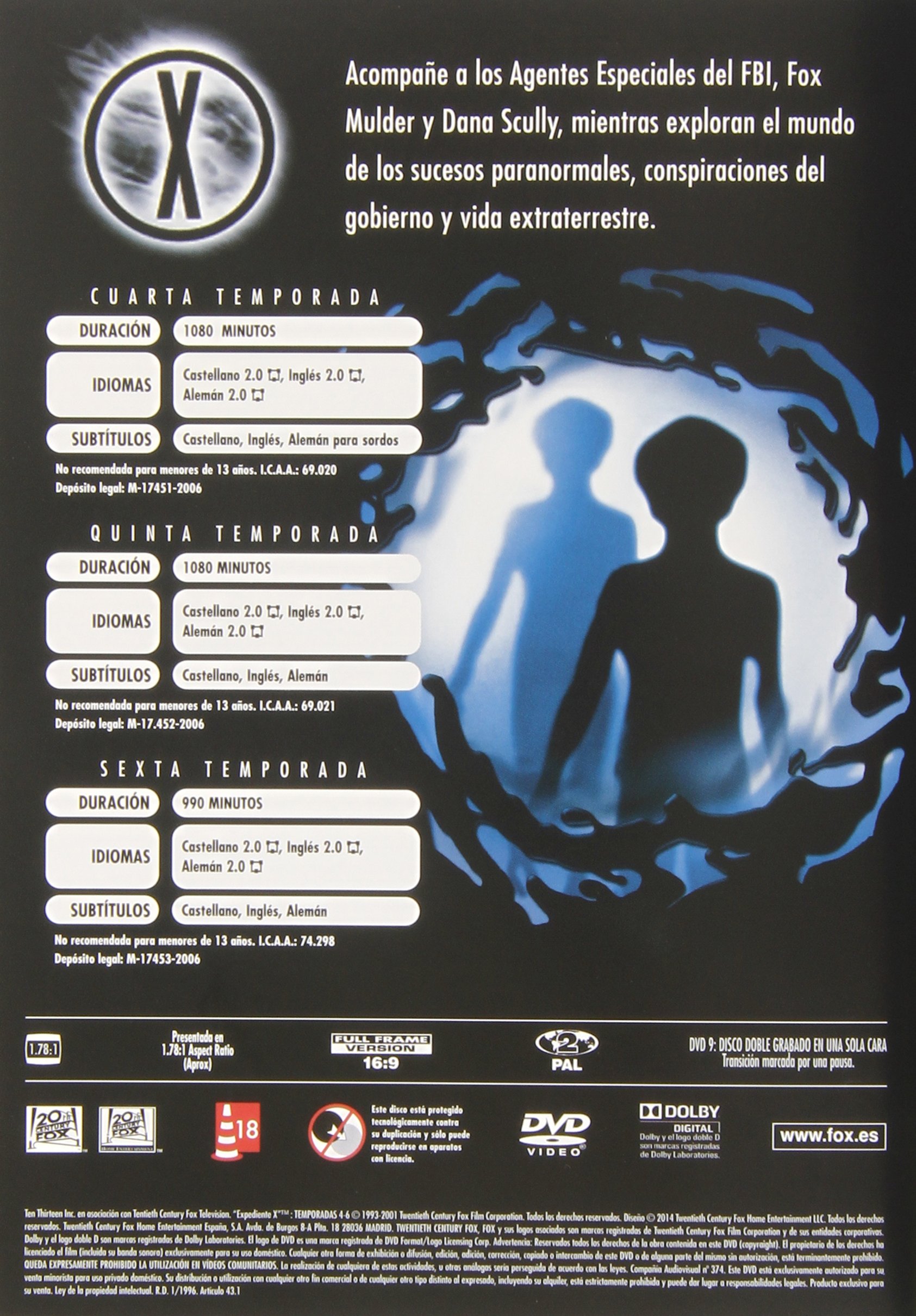 Expediente X Temporadas Del 1 Al 9 [DVD]