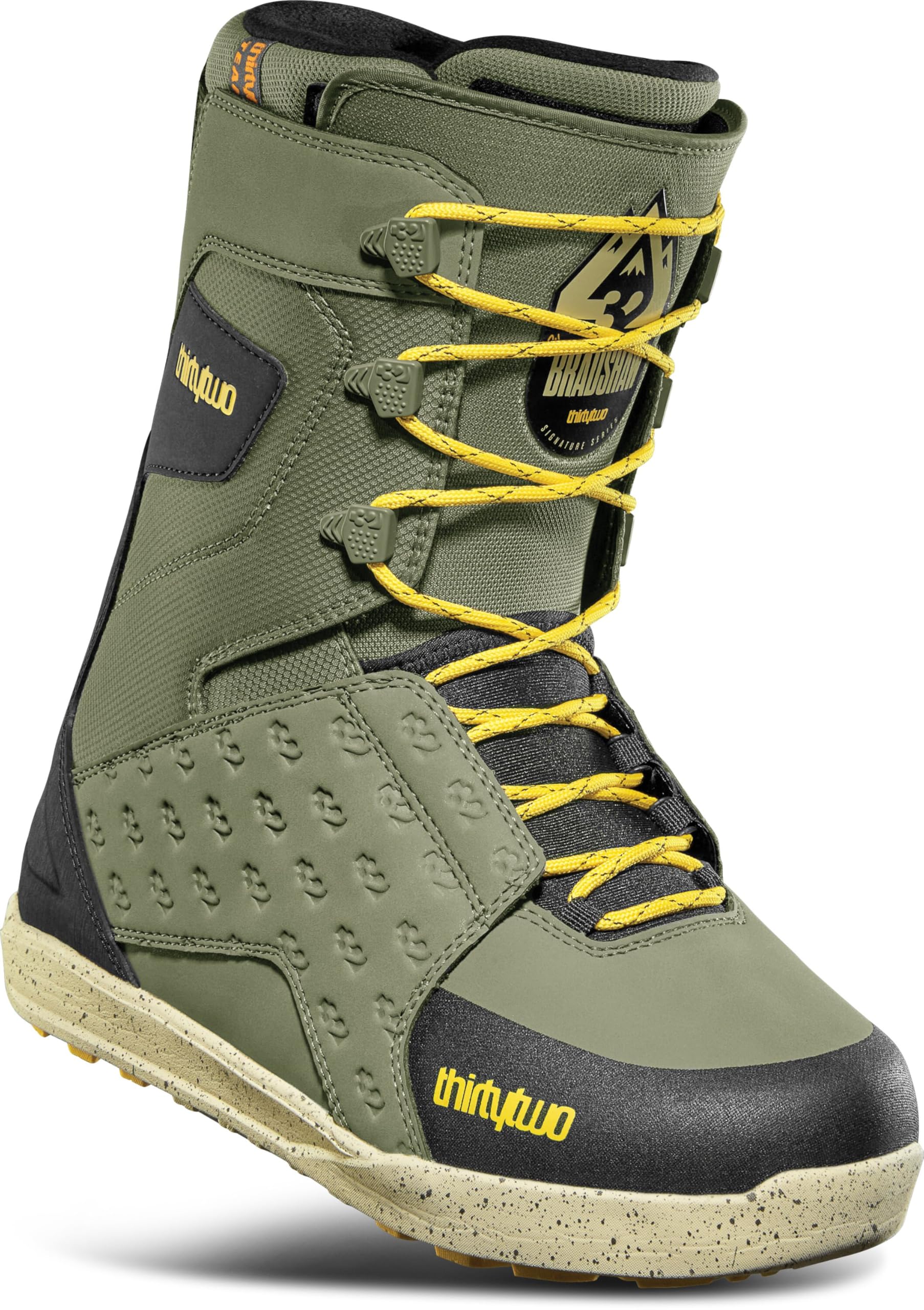 ThirtyTwo Lashed Bradshaw - Botas de snowboard con cordones de doble zona y suela antideslizante