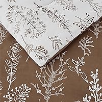 Vista 138 de Bedsure Juego de edredón de tamaño Queen, color lavanda, lindo, floral, regalo para mujer, 3 piezas, 1 suave edredón reversible con flores y 2