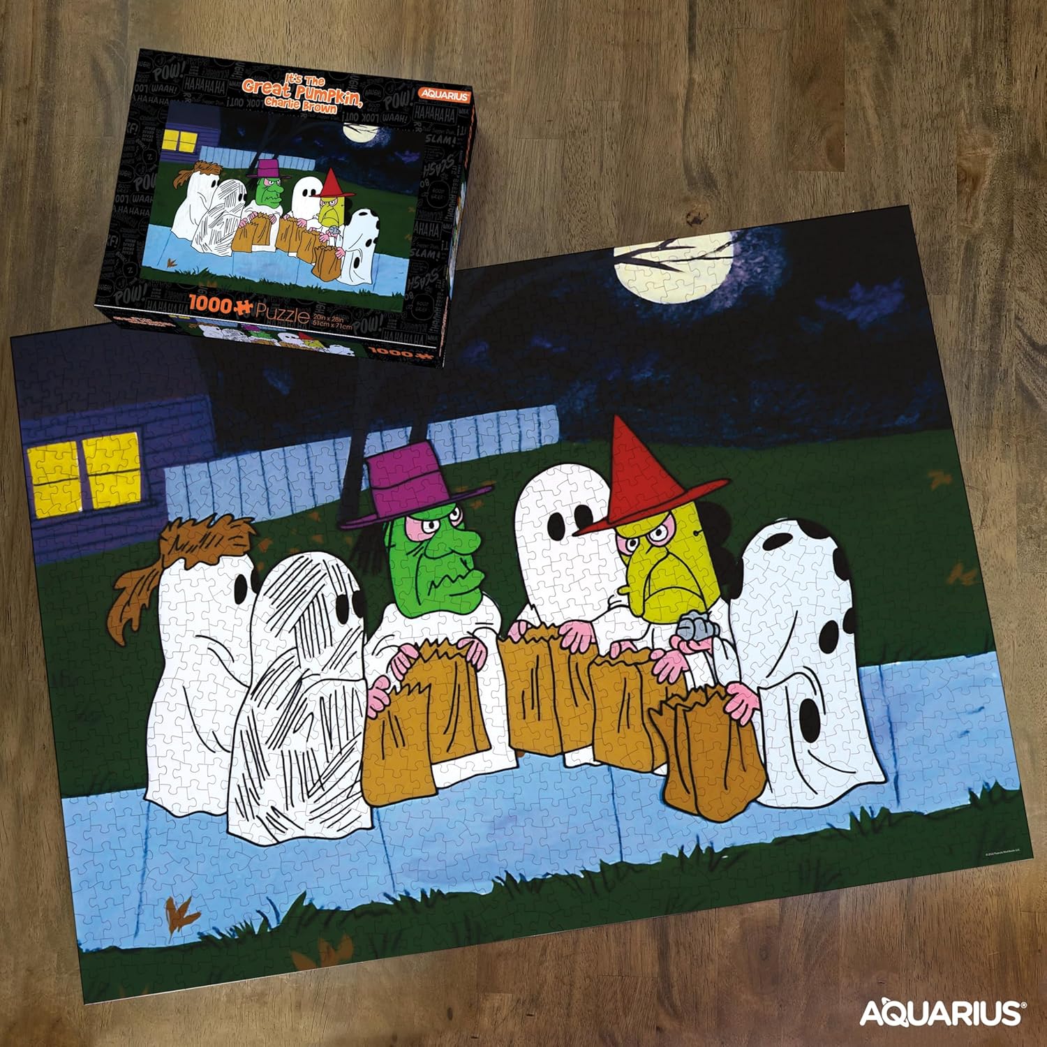 Aquarius Peanuts Trick Or Treat (1000 Piece Jigsaw Puzzle) - Officially Licensed Peanuts Merchandise & Collectibles - Glare Free - Precision Fit - 20x28 Inches