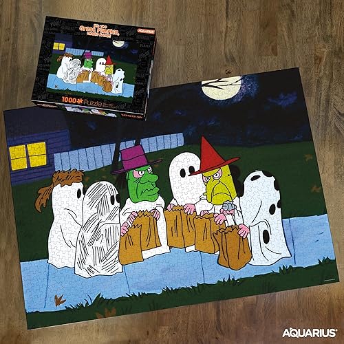 Miniatura 3 de Aquarius Peanuts Trick Or Treat (rompecabezas de 1000 piezas) Mercancía y coleccionables de cacahuetes con licencia oficial Sin deslumbramiento