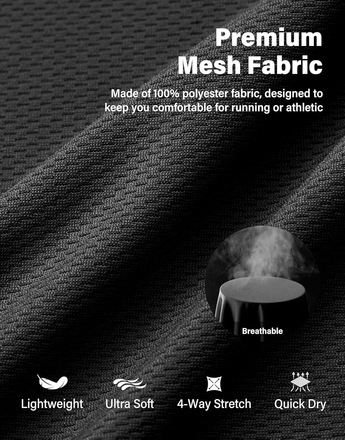 G Gradual Men's Athletic Workout Shorts with Pockets 5"/7"/9" Lightweight Quick Dry Gym Basketball Running Shorts for Men - Image 5