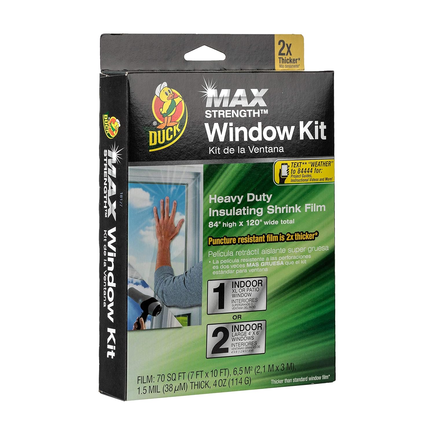 Duck Brand 284352 HeavyDuty Shrink Film Indoor Window Insulation Kit