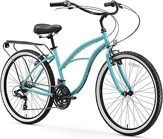 sixthreezero Around The Block Women’s Beach Cruiser Bicycle OR eBike 250W and 500W Electric Bike, 24-Inch and 26-Inch