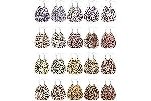 Stylish Monochromatic Leather Earrings: Elevate Your Fashion with Leopard Luxe