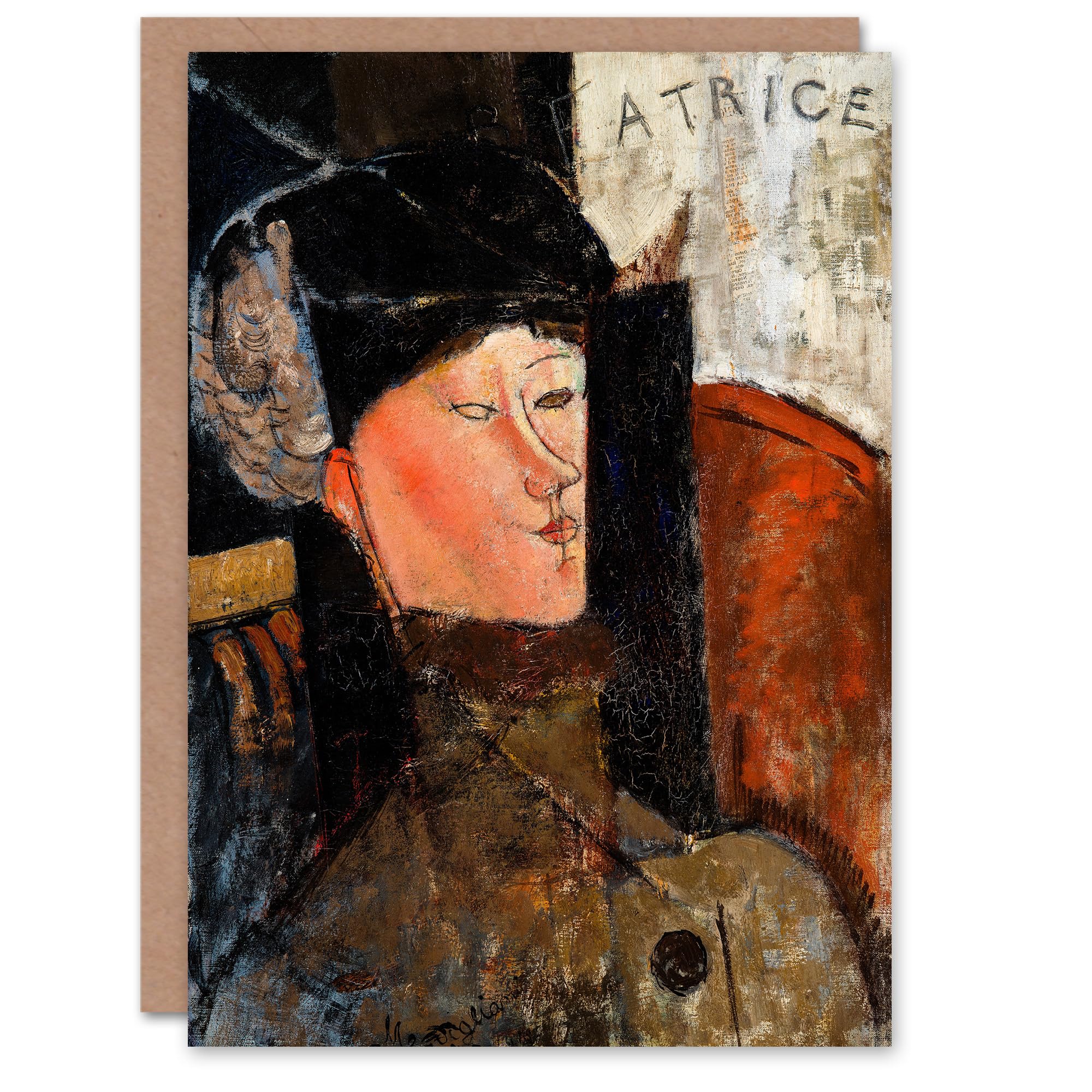Artery8 Amedeo Modigliani Art Card Portrait of Beatrice Hastings