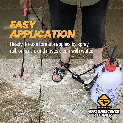 Miniatura 5 de RadonSeal Removedor de eflorescencia: limpia las manchas de eflorescencia, niebla de mortero, cal y óxido
