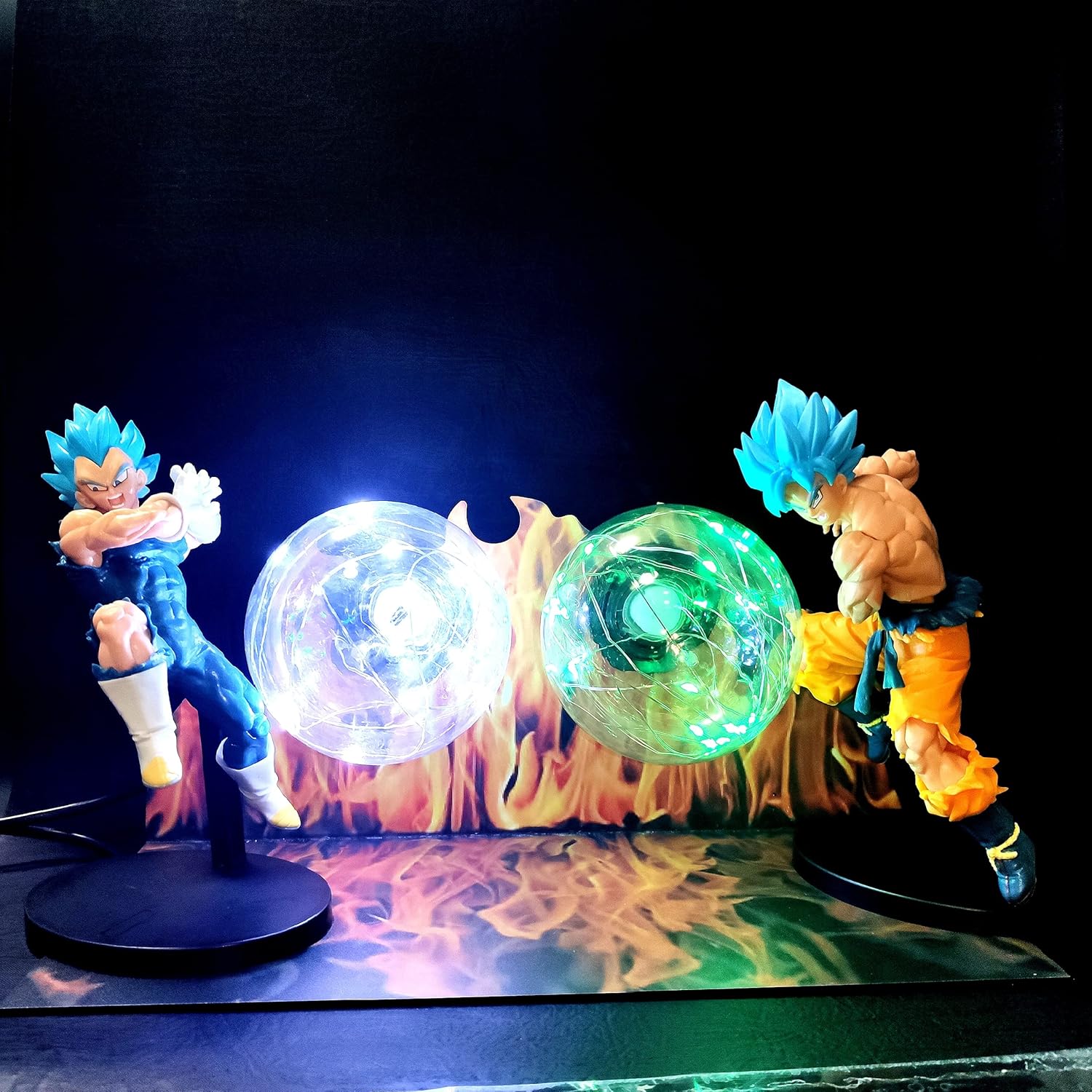 Luce A Led Dragon Ball Z Light Goku Power Bomb Lampada Da Tavolo