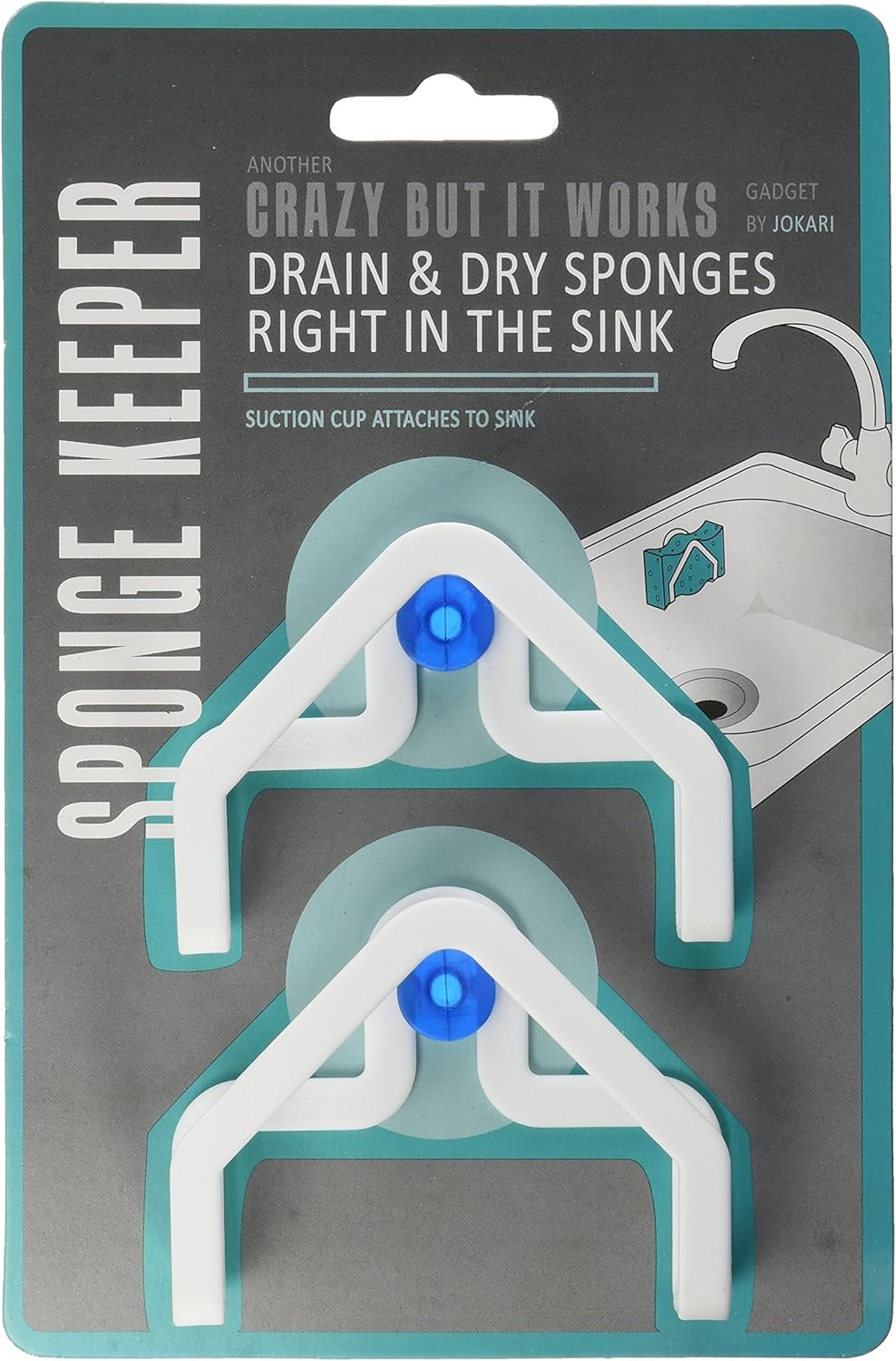 Lot De 2 Supports Adhésifs Pour éponge à Vaisselle, Chiffons De Cuisine Support De Rangement Pour Evier De Cuisine Panier A Recurer 96424885