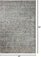 Vista 187 de Loloi Jean Stoffer Katherine Collection KES-02 Ocean/Coral 2'-7'' x 10'-0'', .25" Pile Height, Runner Rug