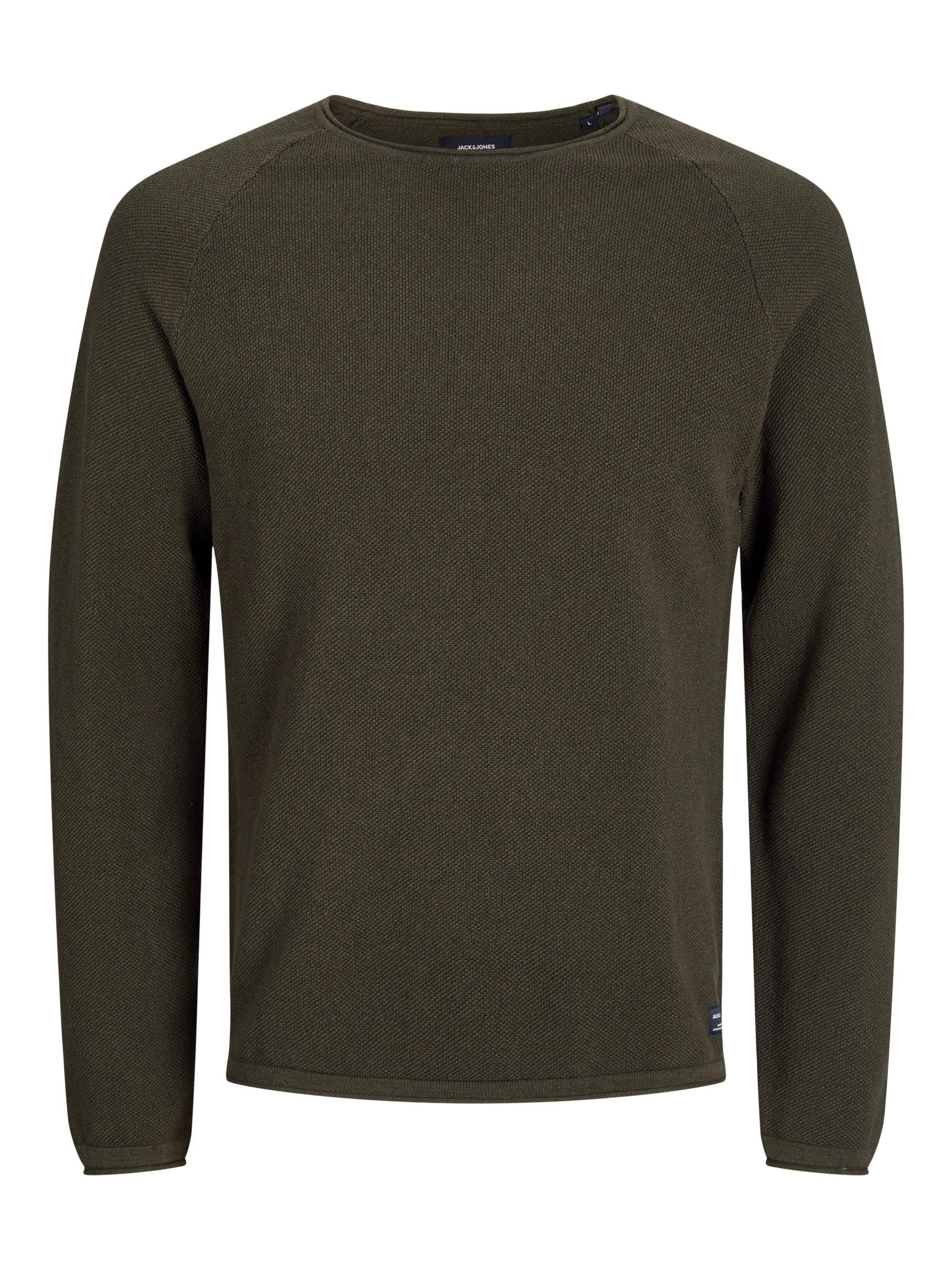 Jack & Jones Jjehill Knit Crew Neck Noos, Maglione, Uomo, Olive Night/Detail: Melange, M-image