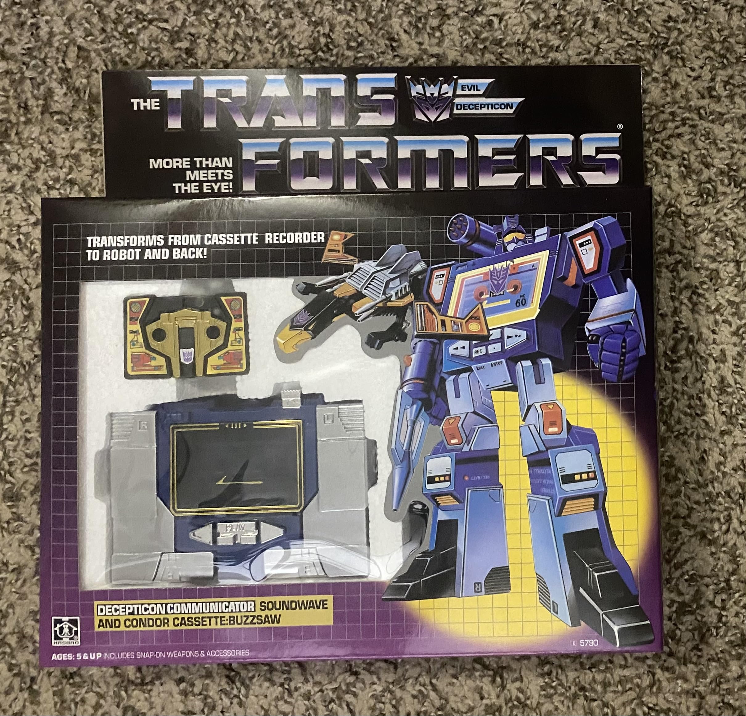 Transformers Soundwave G1 Factory Sealed Action Figure Reissue