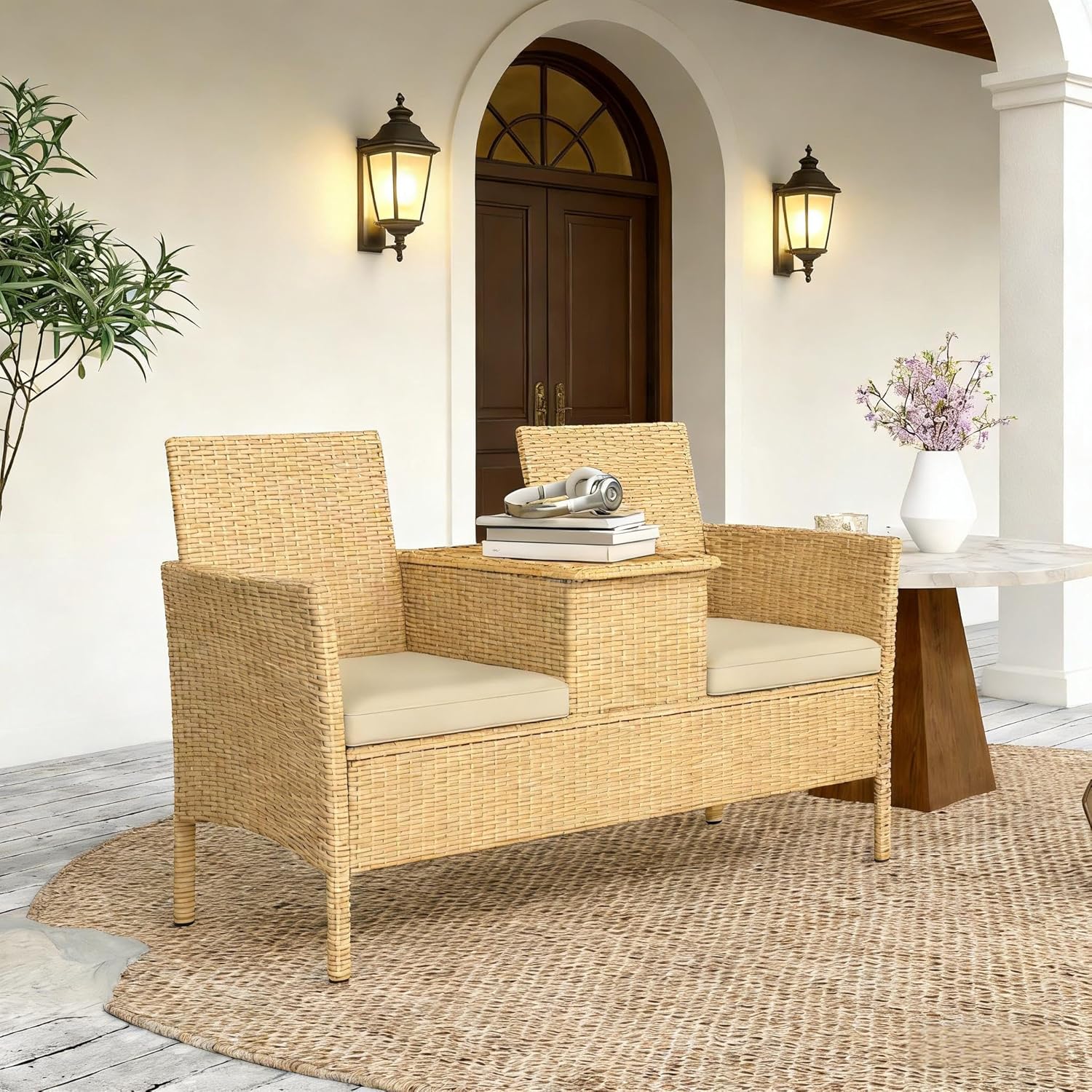 Patio Loveseat,Outdoor Patio Sofa DX788
