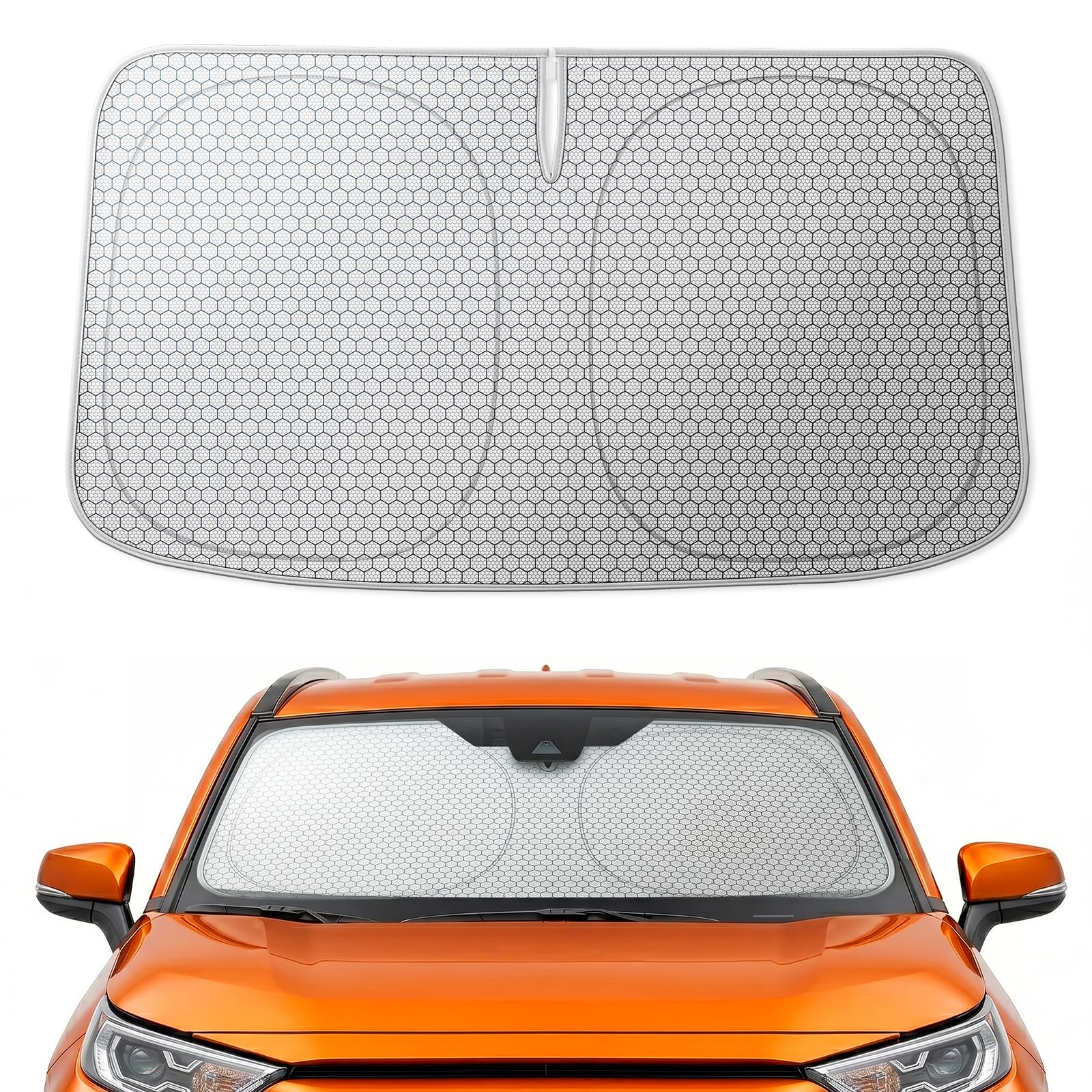 Amazon.com: WOLFBOX Graphene Car Windshield Sun Shade, Foldable