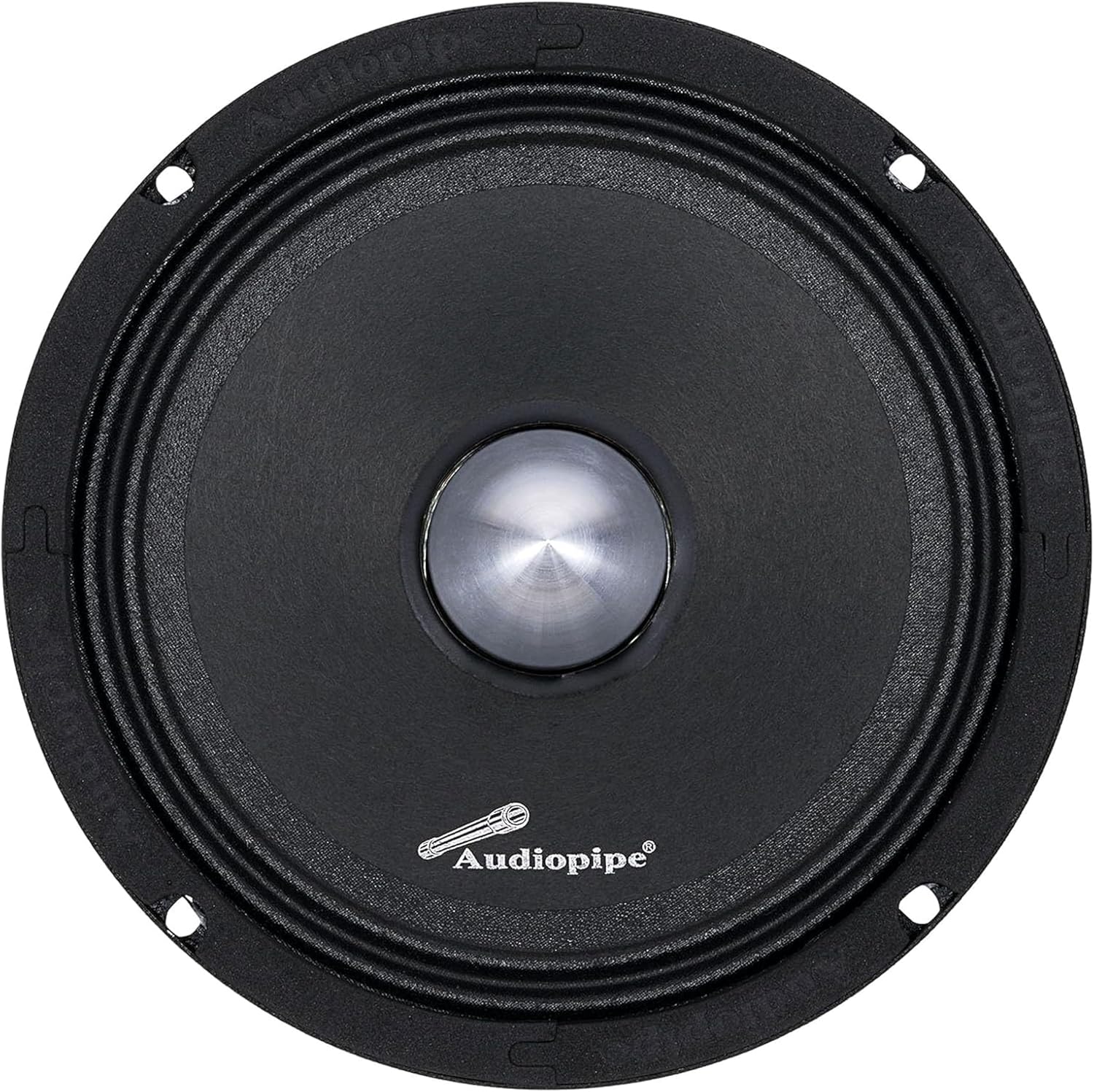 Audiopipe 6” Low Mid Frequency Loudspeaker (APMB-628PC), Powerful 200W Speaker with 1.5” Kapton Voice Coil, 4 Ohm Impedance, Crisp Midrange and Durable Steel Basket Design, Sold Individually