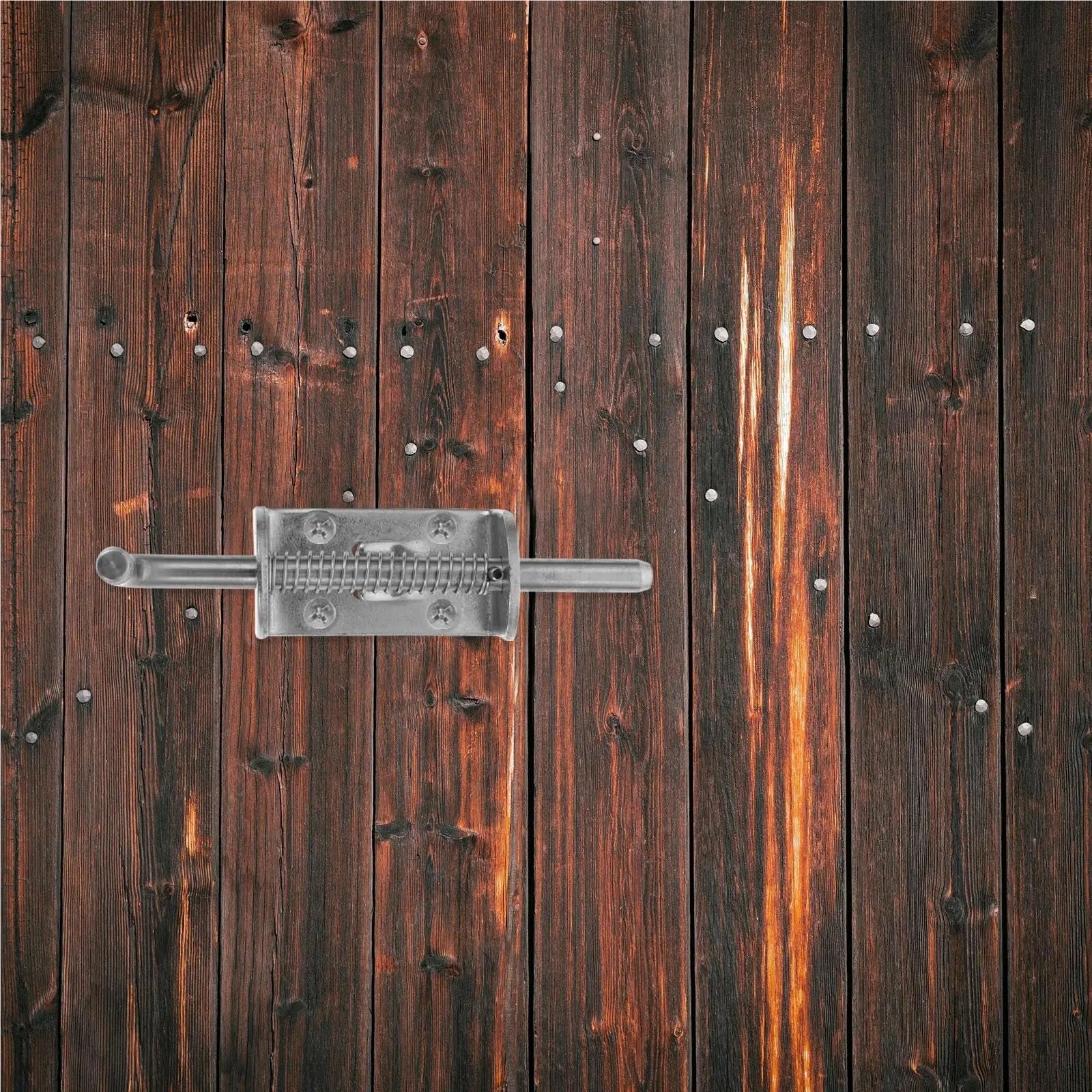 Pestillo con resorte, 5 unidades, pasador de resorte resistente, cilindro de acero inoxidable, cerradura de puerta, cerradura de seguridad, perno de puerta, antirrobo, accesorios para exteriores para