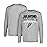 Ultra Game NBA Official Mens Super Soft Supreme Long Sleeve T-Shirt - Unisex, San Antonio Spurs, Heather Gray, Large