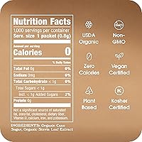 Vista 2 de Stevia In The Raw, a base de plantas, cero calorías, sustituto del azúcar, sin eritritol, edulcorante sin azúcar para café, bebidas calientes