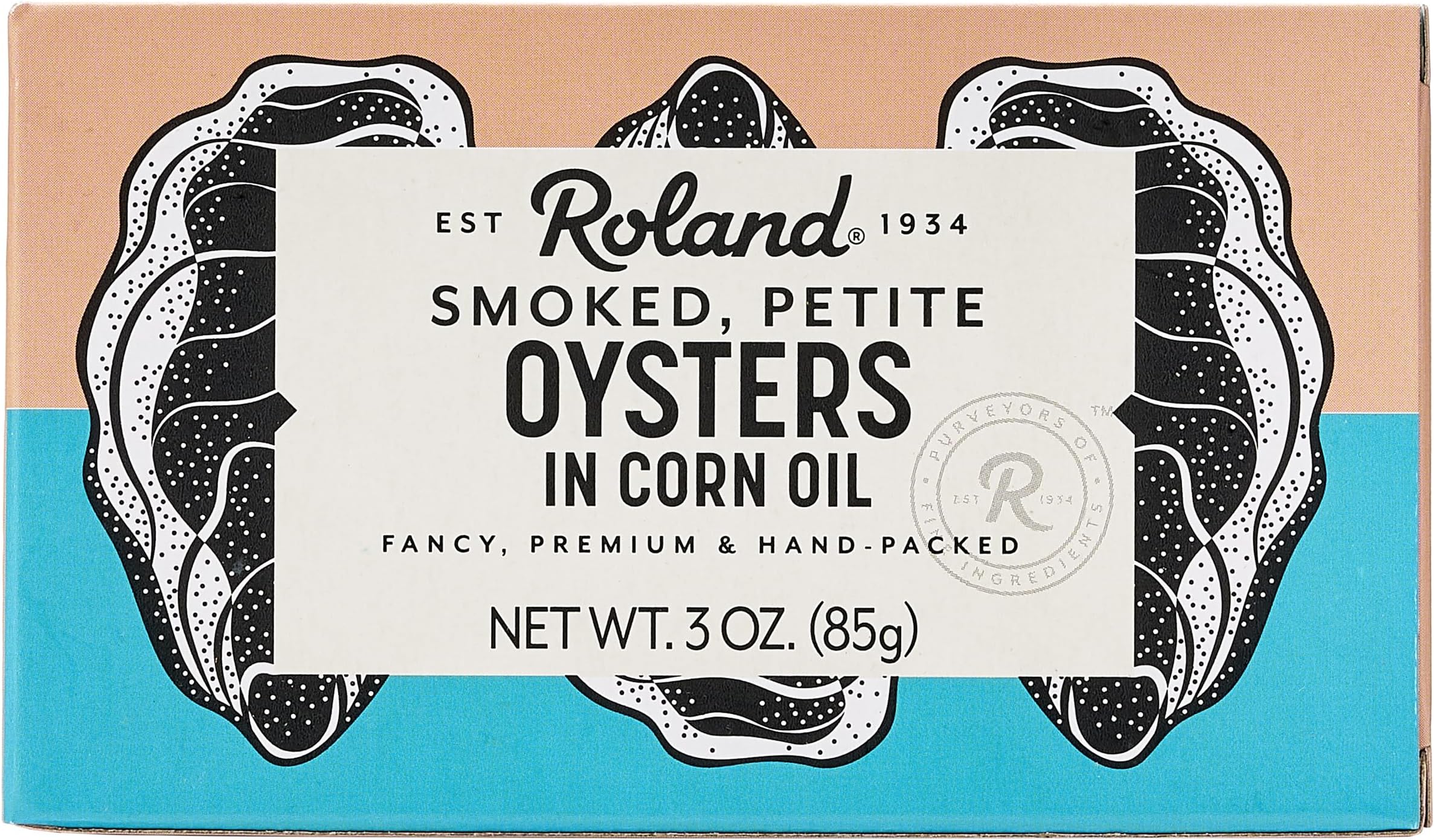 Petite Premium Smoked Oysters in Oil, Wild Caught, 3 Ounce Tin, Pack of 10