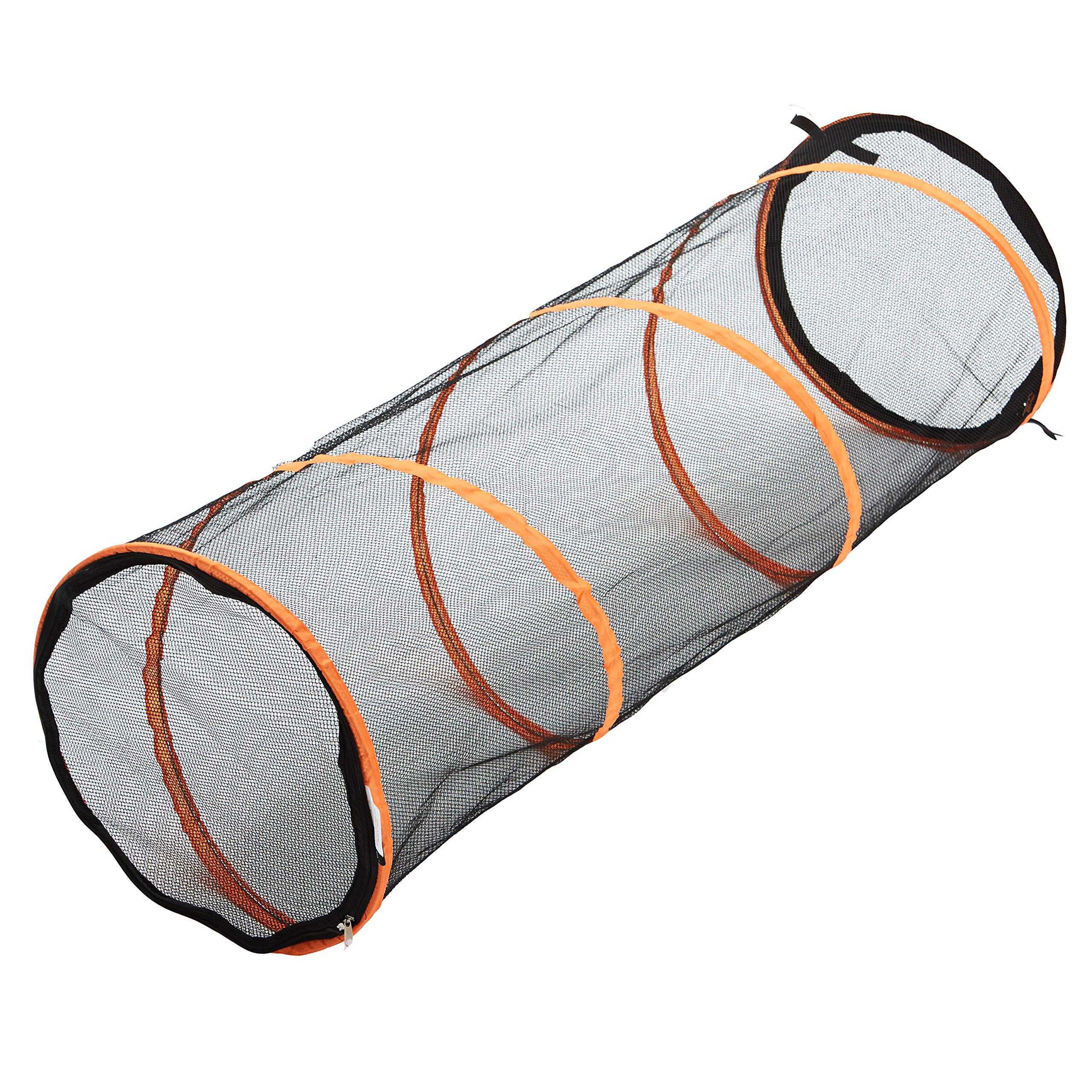 RORAIMA Collapsible Mesh Cat Play Tunnel for Indoor cat Size 17"x17"x59" (45CMx45CMX150CM) for Indoor cat