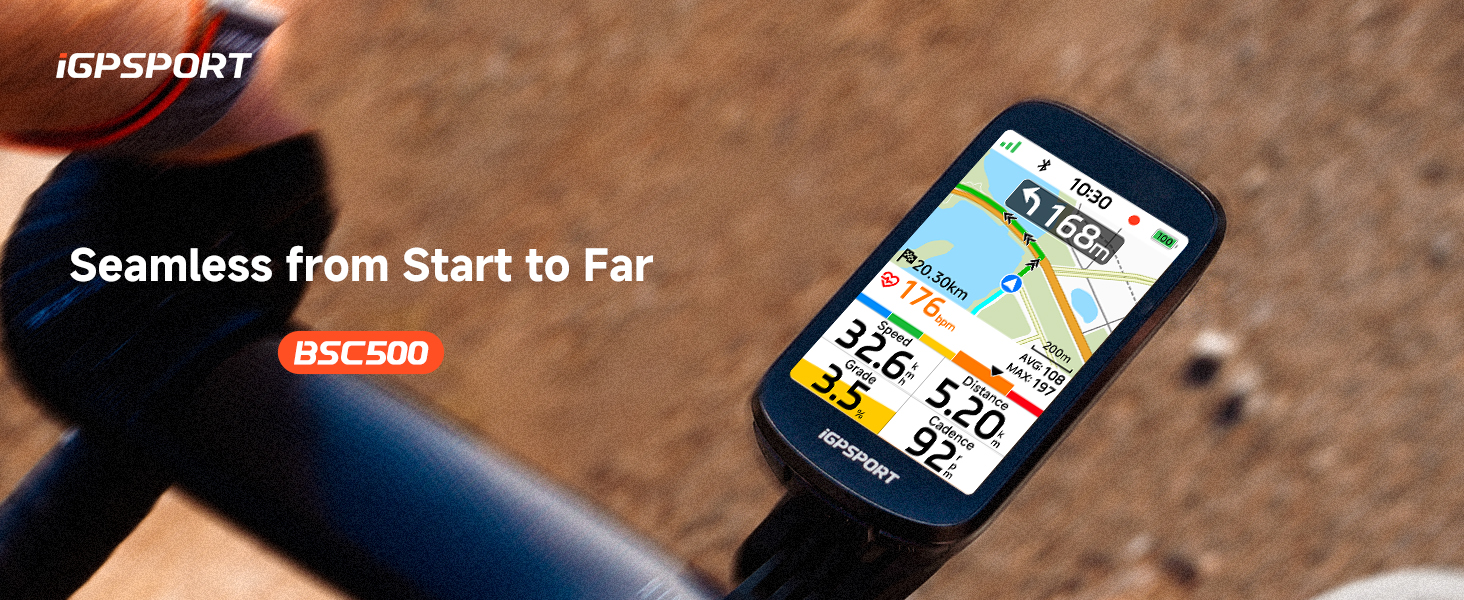 Amazon.com : iGPSPORT BSC500 GPS Bike Computer, 3.3