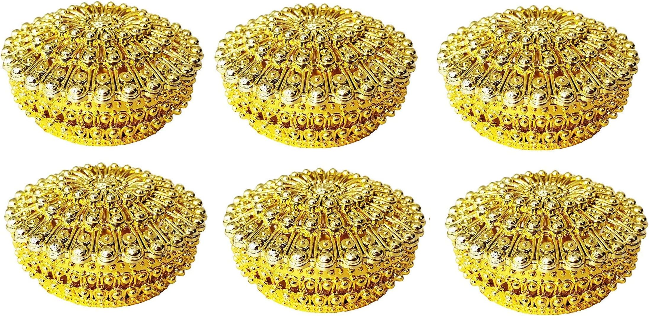 Boxo Decorative Square Boxes for Packing Gifts and Sweets for Wedding and Parties (Golden, Standard) , Set of 6